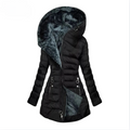 Plush-Lined Hooded Down Jacket