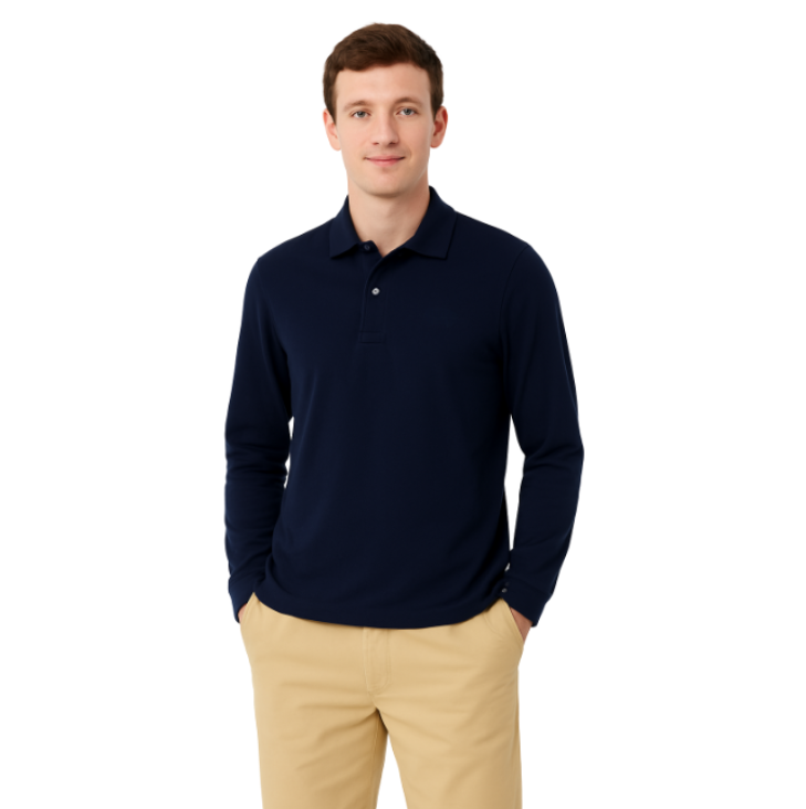 Long Sleeve Polo Top