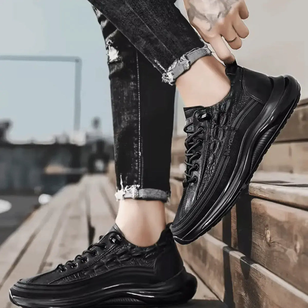 Drako® Men's Crocodile Skin Sneakers