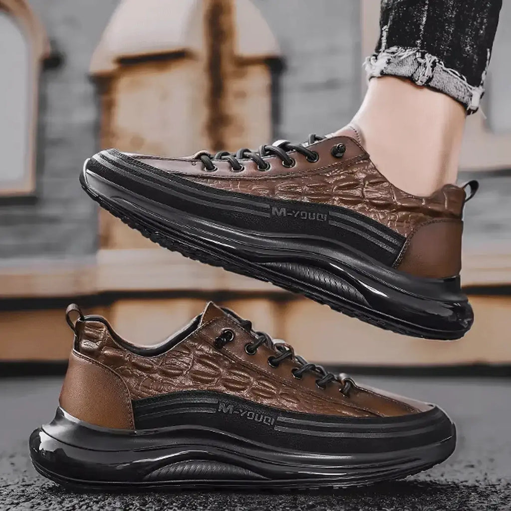 Drako® Men's Crocodile Skin Sneakers