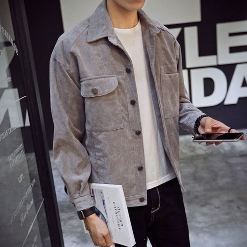 Men's Corduroy Shirt Jacket – Ideal for Achieving a Classic British Style!